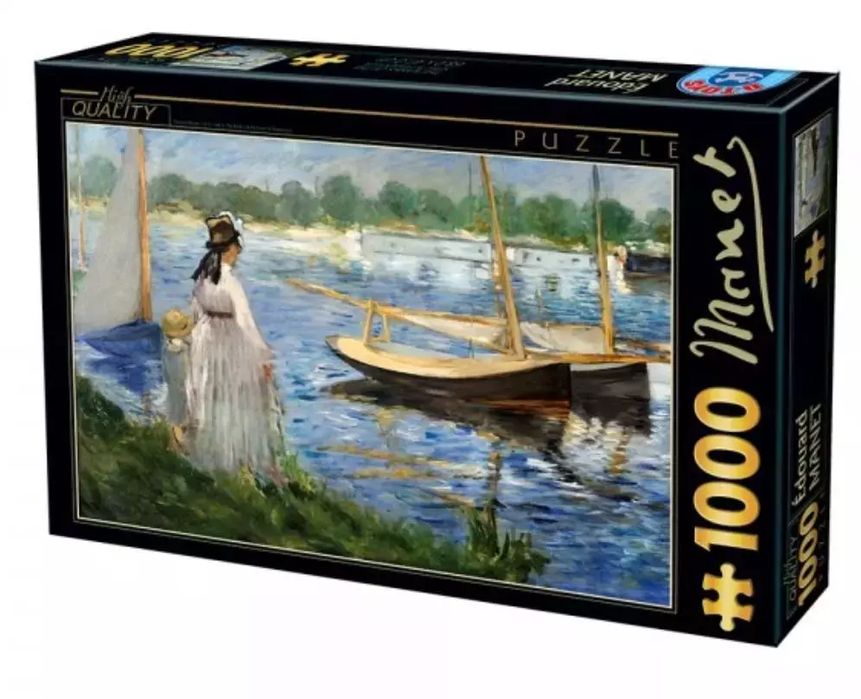 Puzzle 1000 elementów. Manet, Spacer nad jeziorem. D-Toys