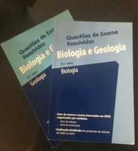 Livros de preparação para exame de biologia e geologia 11ºano