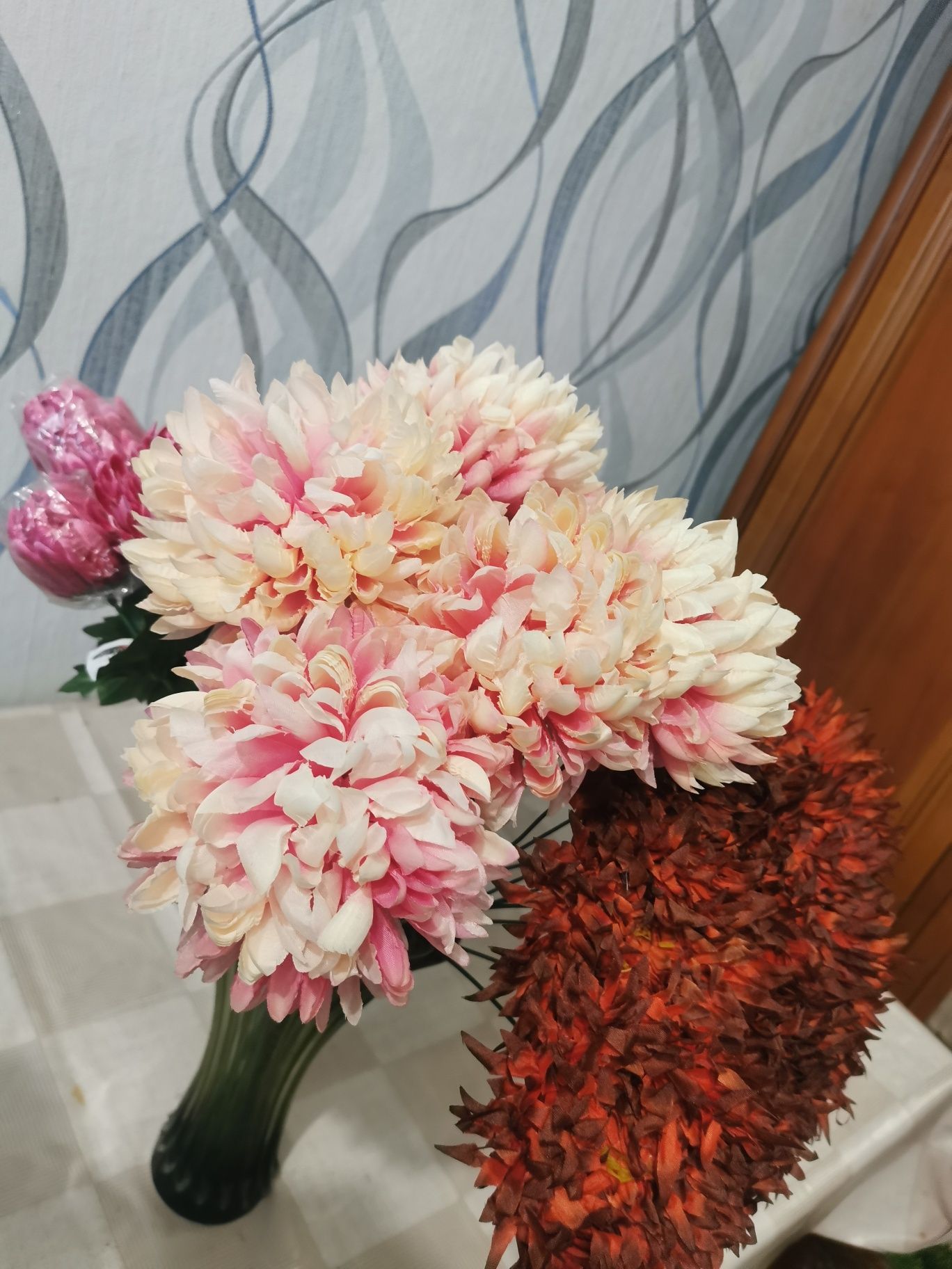 Цветы искусственные хризантемы