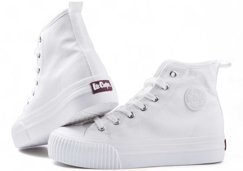 Buty Damskie Lee Cooper Trampki Platforma za kostkę -2132 r.37 białe