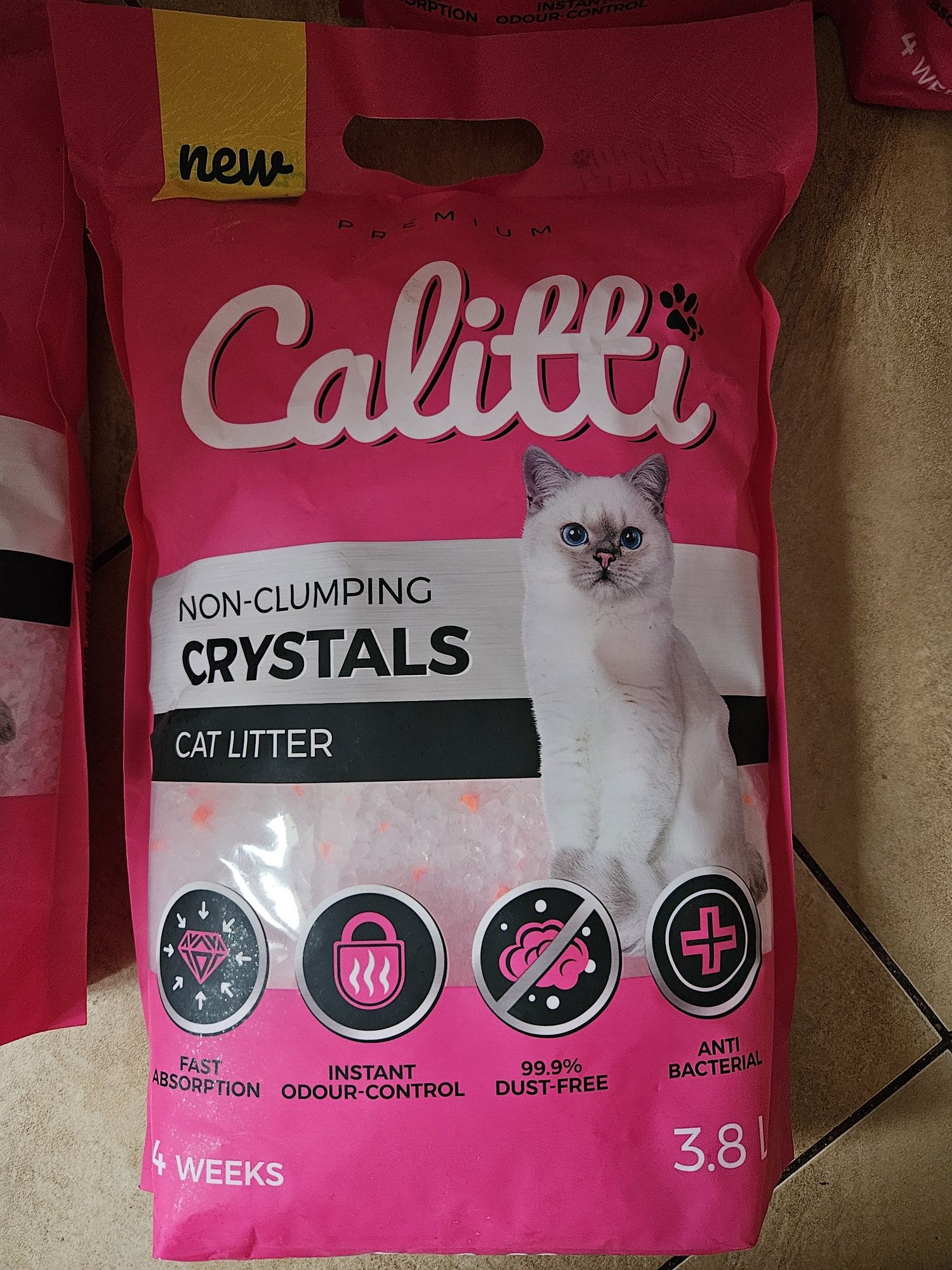Żwirek silikonowy dla kota CALITTI Crystals 3.8 L