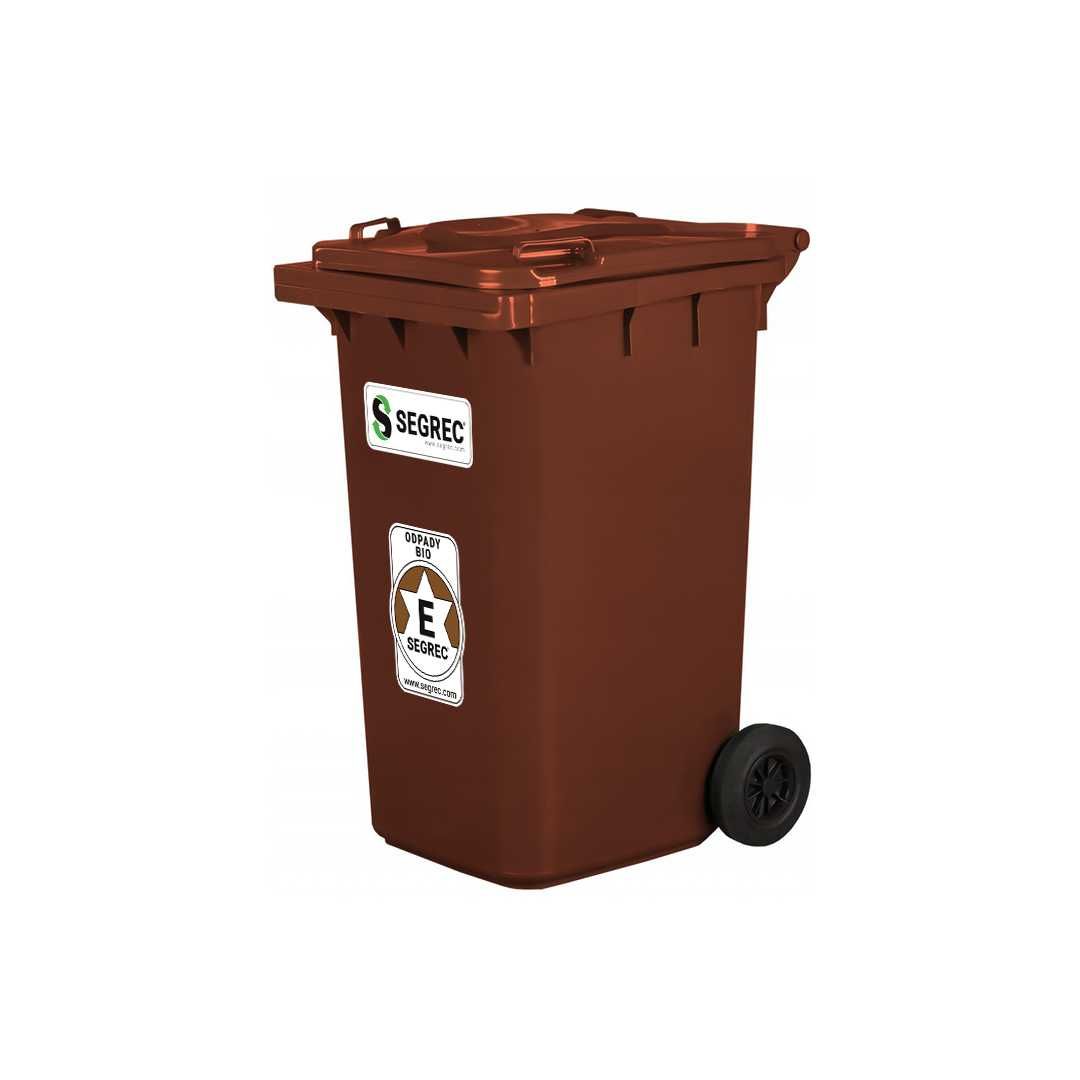 SEGREC Zestaw 4 Kosze 240L Classic Bio (Niebieski/Zielony/Żółty/Brąz)