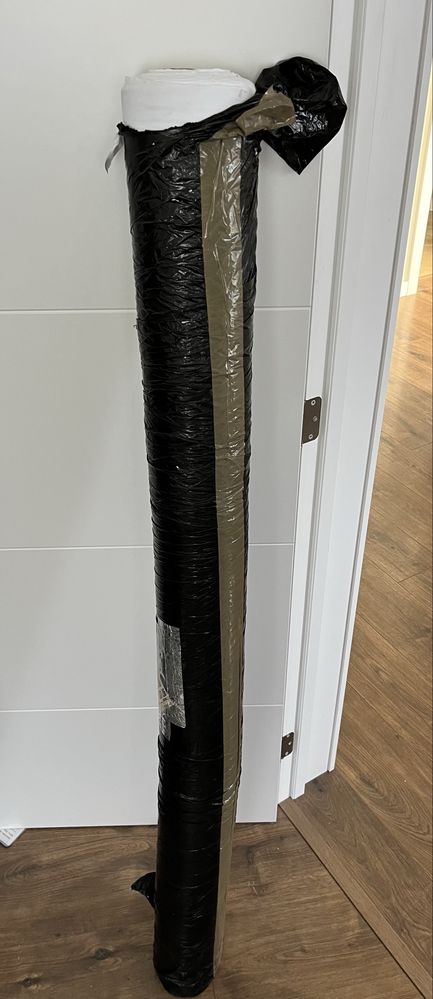 Rolo microfibra reciclada branca