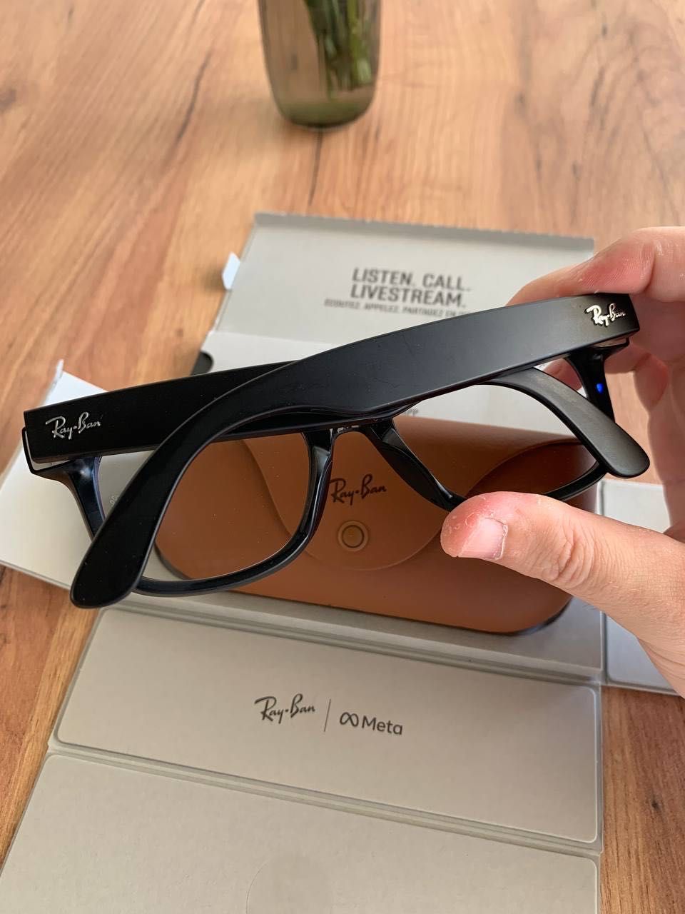 Смарт-окуляри Ray-Ban Meta Wayfarer MATTE BLACK TRANSITIONS GREEN