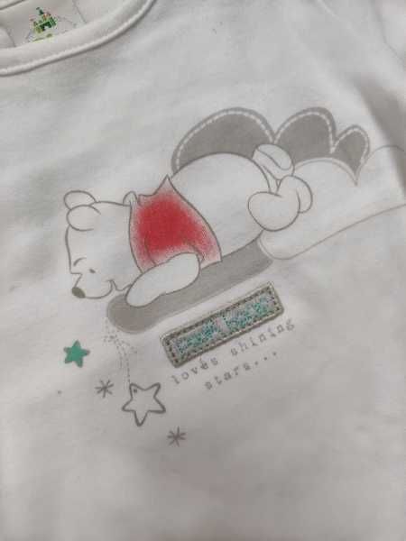 Zestaw dla niemowlaka Kubuś Puchatek spodenki body czapeczka r. 56