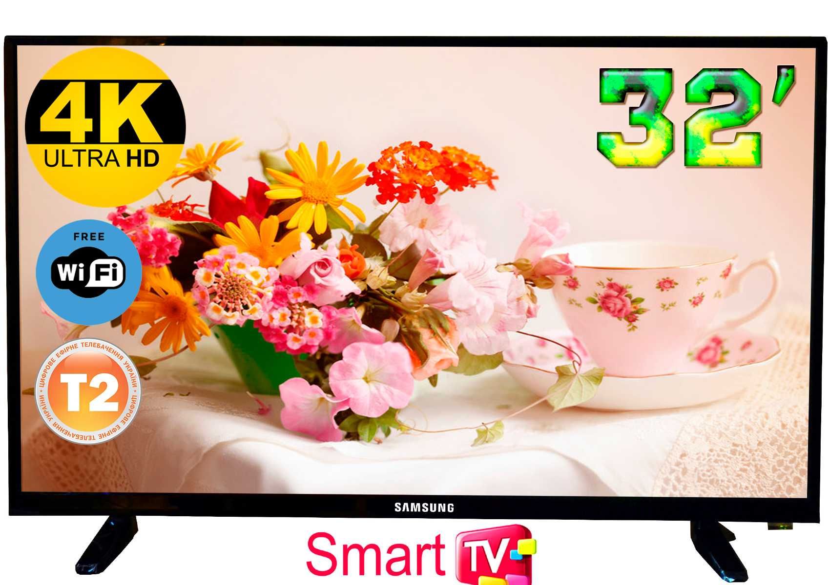 ХИТ 2024! Телевизор Samsung 32''4K SmartTV,T2,настроен! Корея