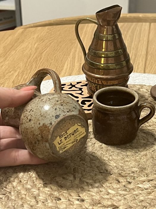 Кавомолка,чашки, вазочки, вінтаж, Франція