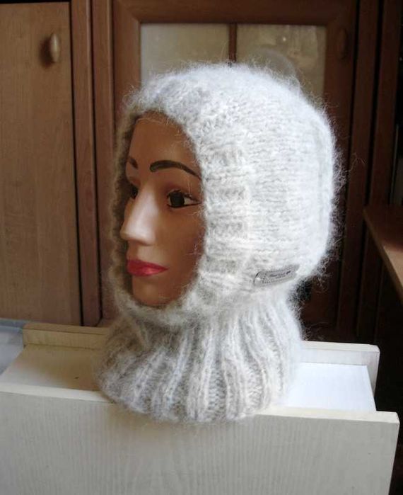 fluffy balaclava kominiarka alpaka jedwab kid-moher