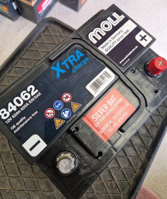 Nowy Akumulator MOLL 12V 62Ah 620A