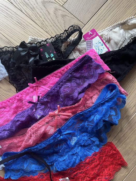 Majtki stringi zestaw 14 par