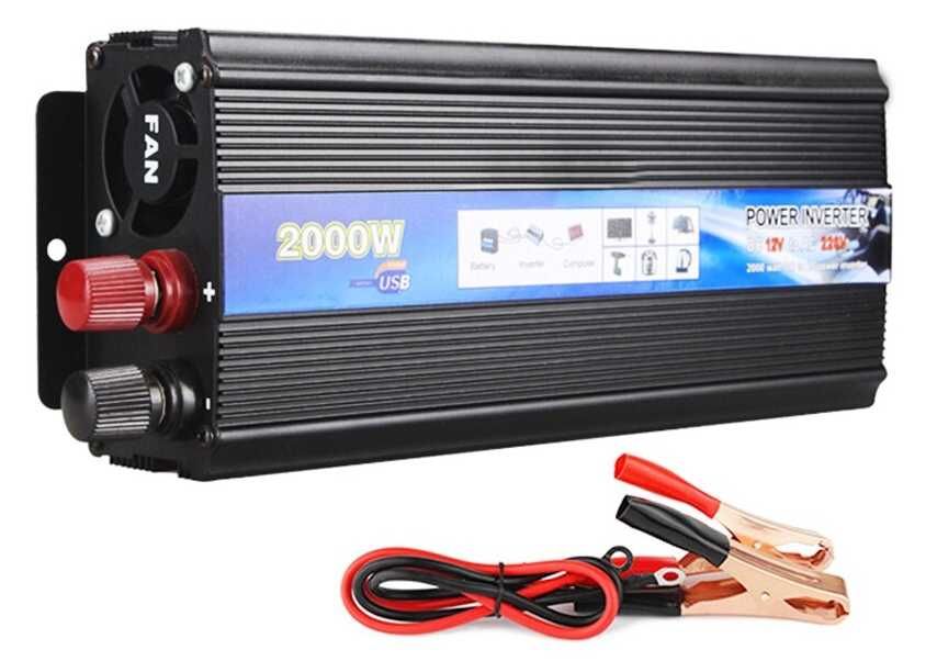 EAFC 2000W інвертор 12V/220V (перетворювач) инвертор преобразователь