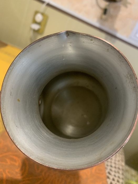 Медная ЦЕЛЬНОЛИТАЯ турка на 550 мл подарит радость утреннего кофе