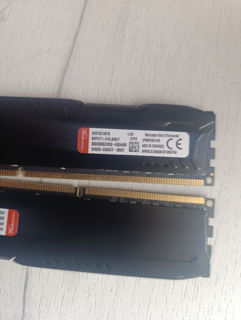Оперативная память Hyperx Fury DDR3 1600 8gb