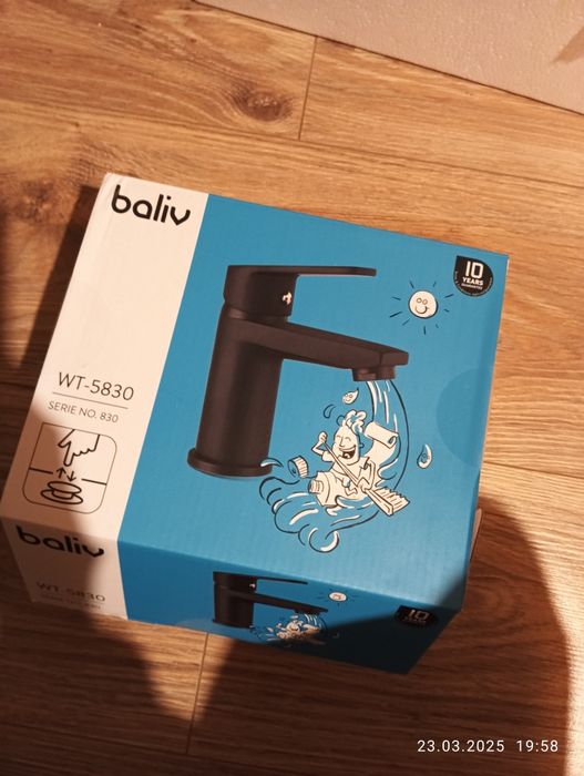 Bateria umywalkowa Baliv czarny