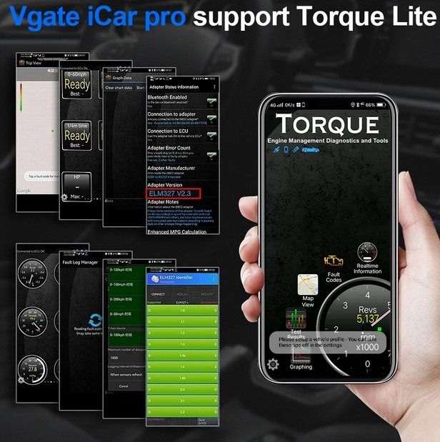 Автосканер VGate iCar Pro (BT 3.0) Android (ELM327)