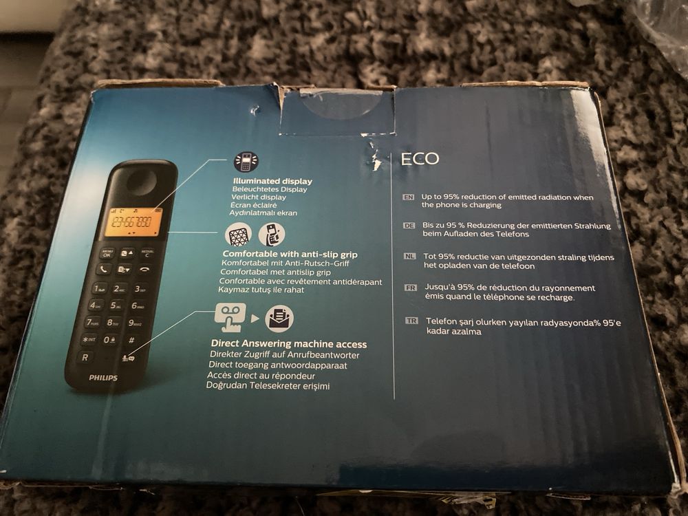 Telefon bezprzewodowy Philips D1651B/01