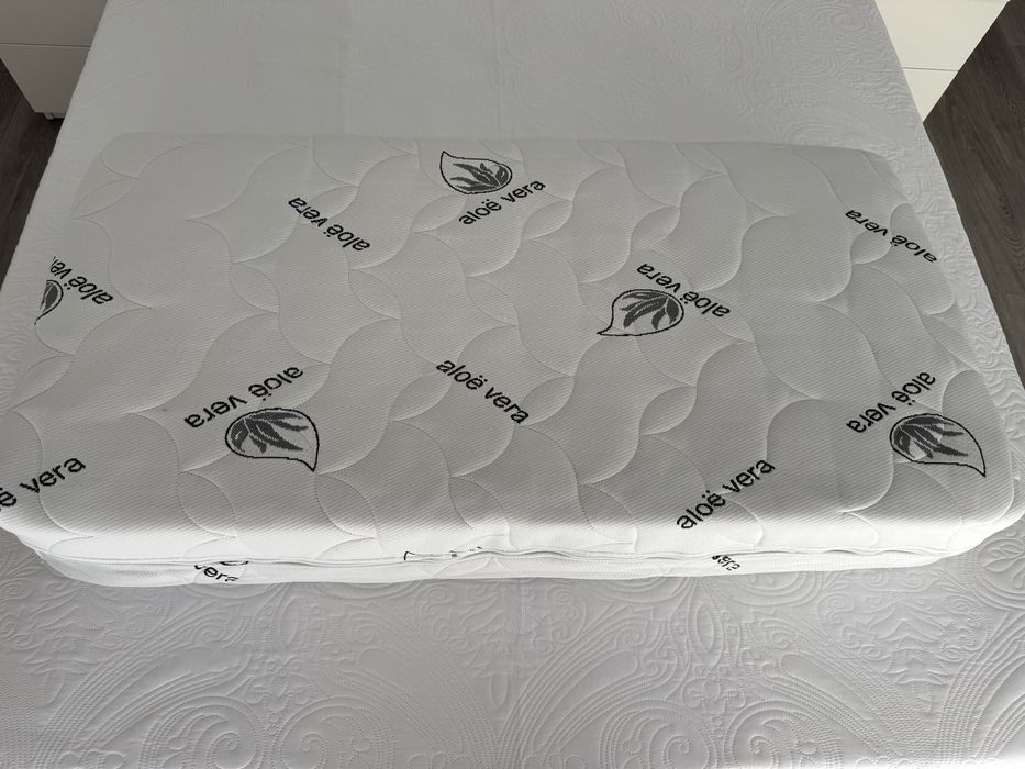 Colchão berço viscoelastico - aloe vera com capa protetora