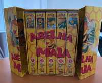 “Abelha Maia” - coleção de 5 cassetes VHS em caixa de cartão