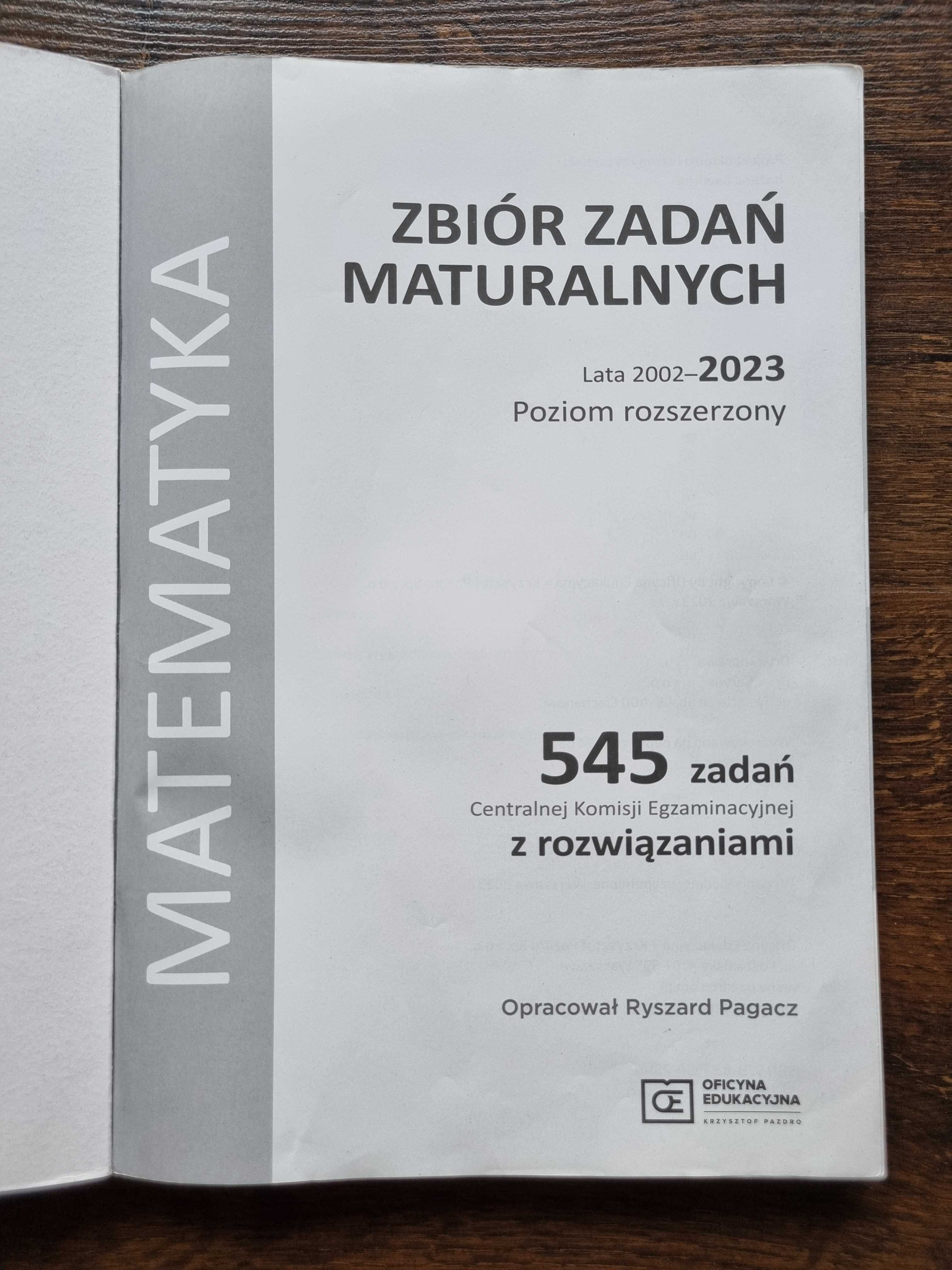 Matematyka Pazdro Pagacz Zbiór zadań 545 maturalne 2023 rozszerzony