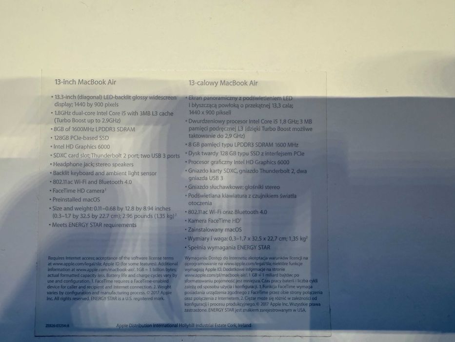 Apple MacBook Air 13,3 cala