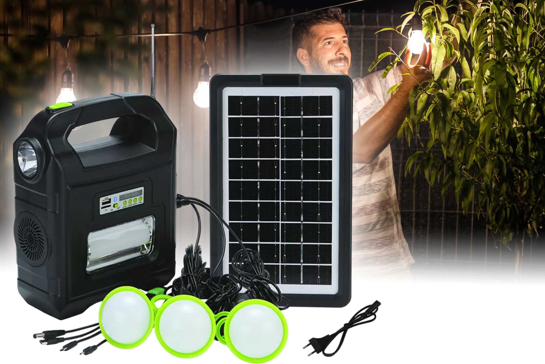 Сонячна система Solar Power Light System DT-9026B, 
Bluetooth/MP3/FM