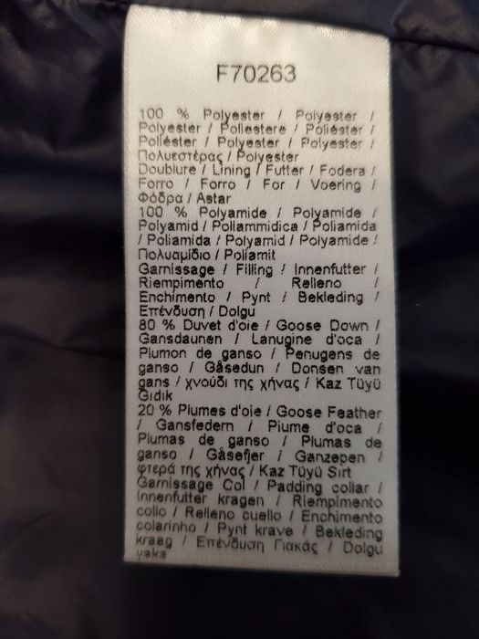 Пуховик Куртка Пальто Lacoste р38