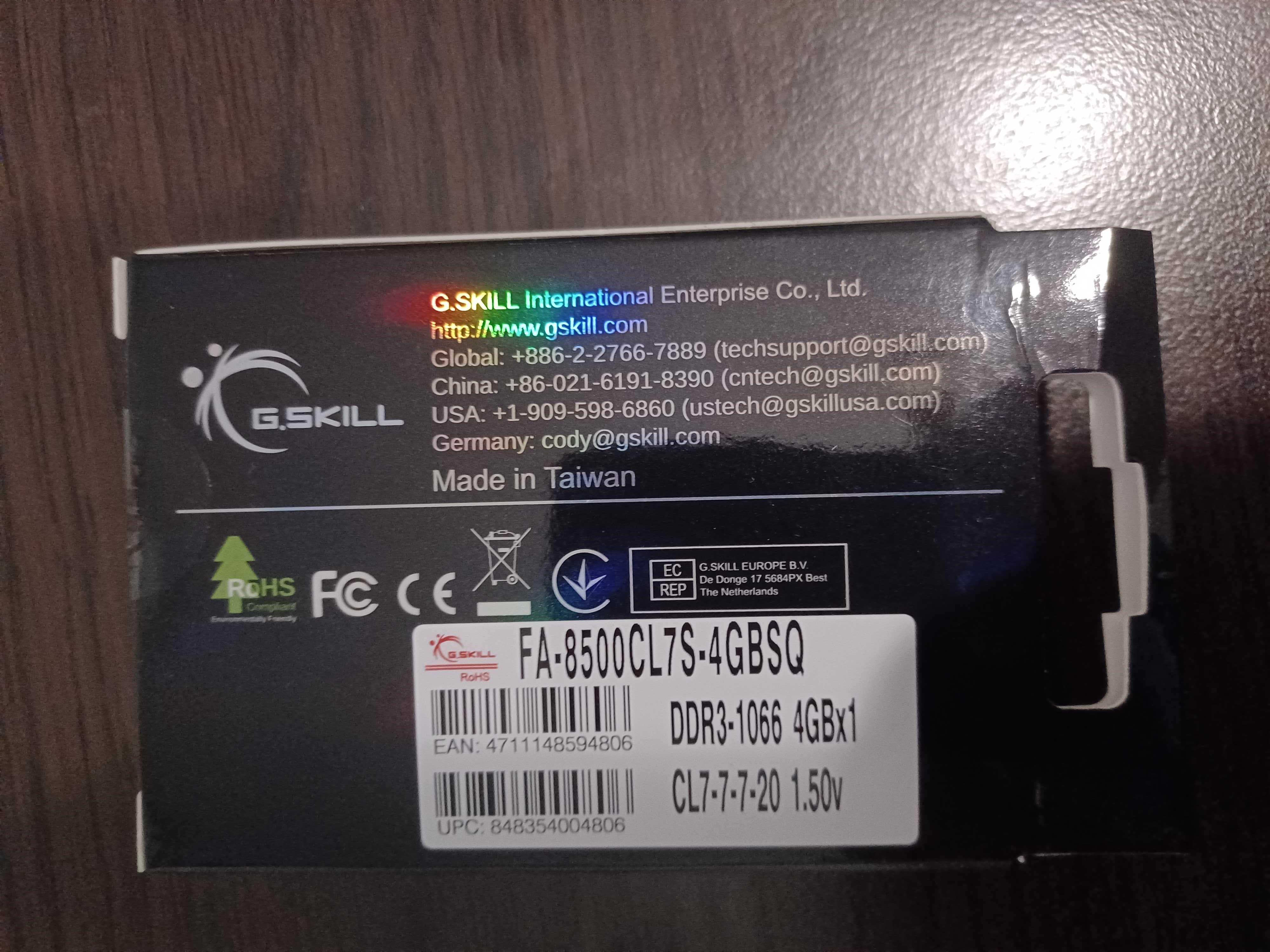 Nowa pamięć ram do laptopa ddr3 4Gb 1066mhz