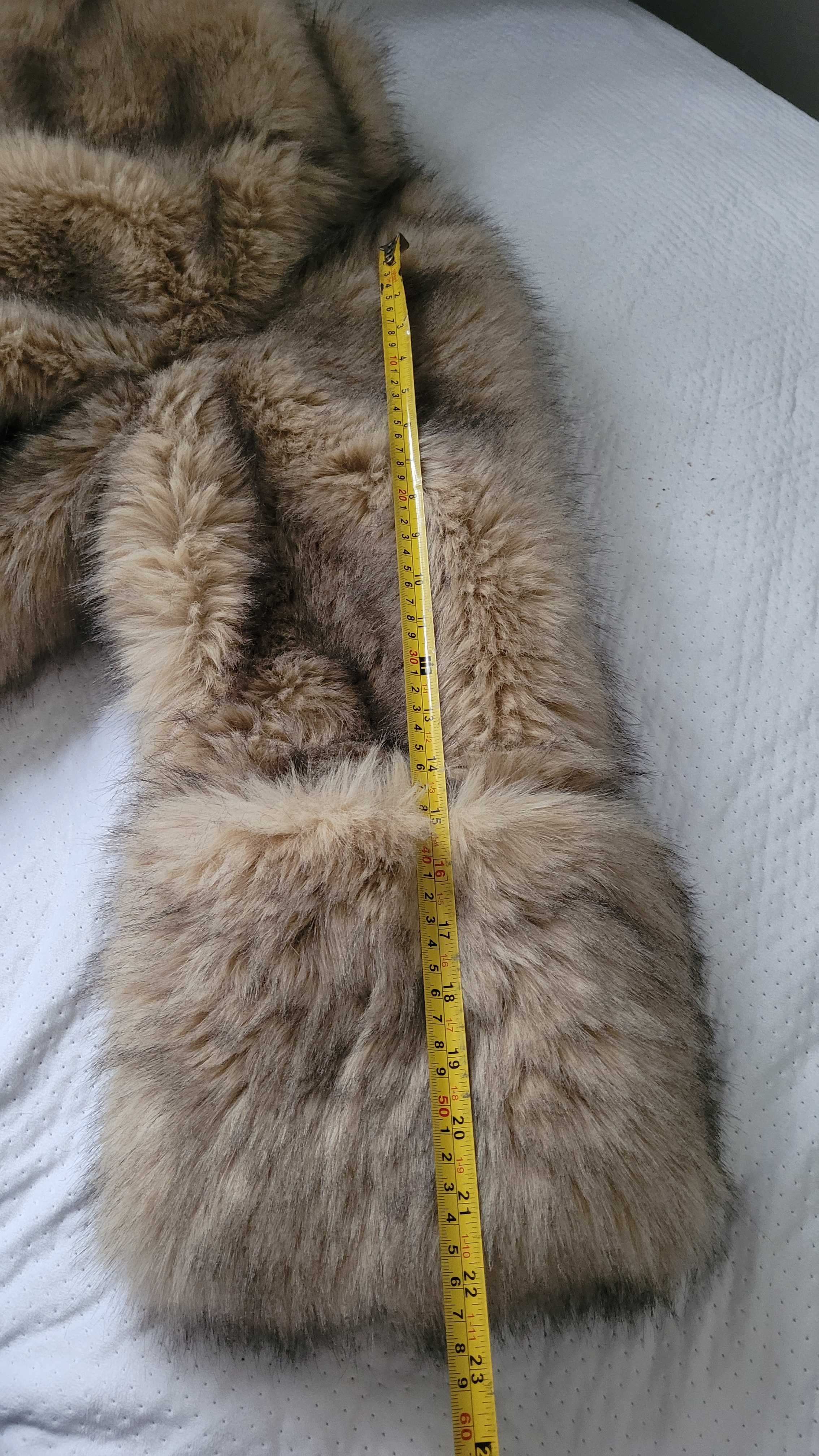 Sztuczne futro futerko bluza Zara z golfem nowe rozmiar M 38