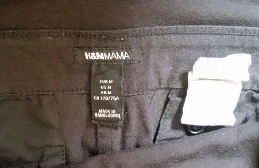 spodnie rybaczki ciążowe h&m 38