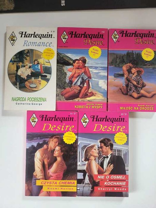 Zestaw 5 książek z serii Harlequin