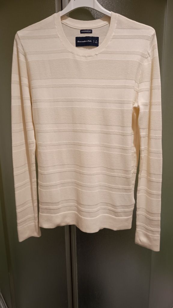 Abercrombie & Fitch  Amerykański sweter z bawełny Pima, Roz. S/M