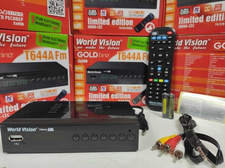 Приставка Т2 Приемник Т2 Тюнер Т2 WV T644A FM DVB-T2/C YouTube IPTV