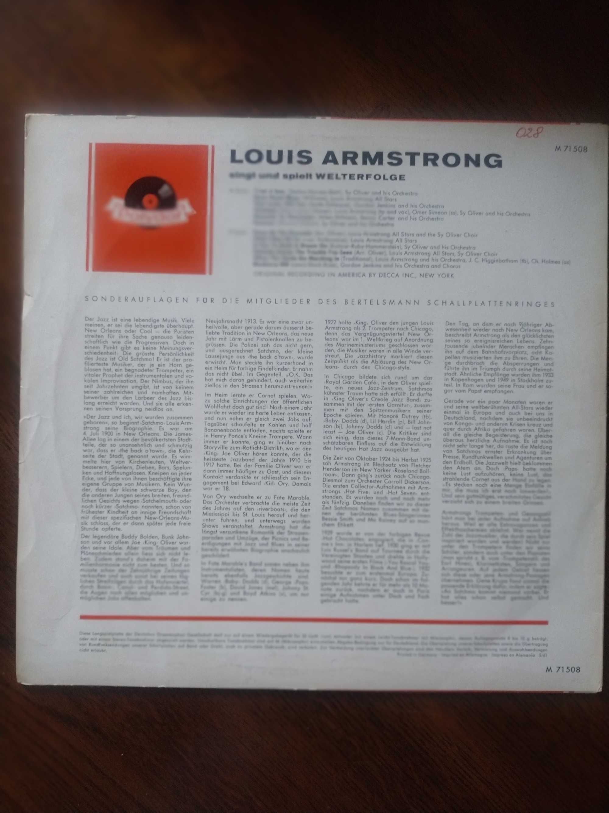 Płyta winylowa - Louis Armstrong - LP