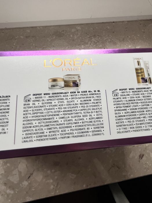 Zestaw kosmetykow L’Oreal Expert wieku 60+ 3 czesci