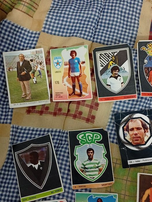Conjunto de vários jogadores Antigos do Futebol