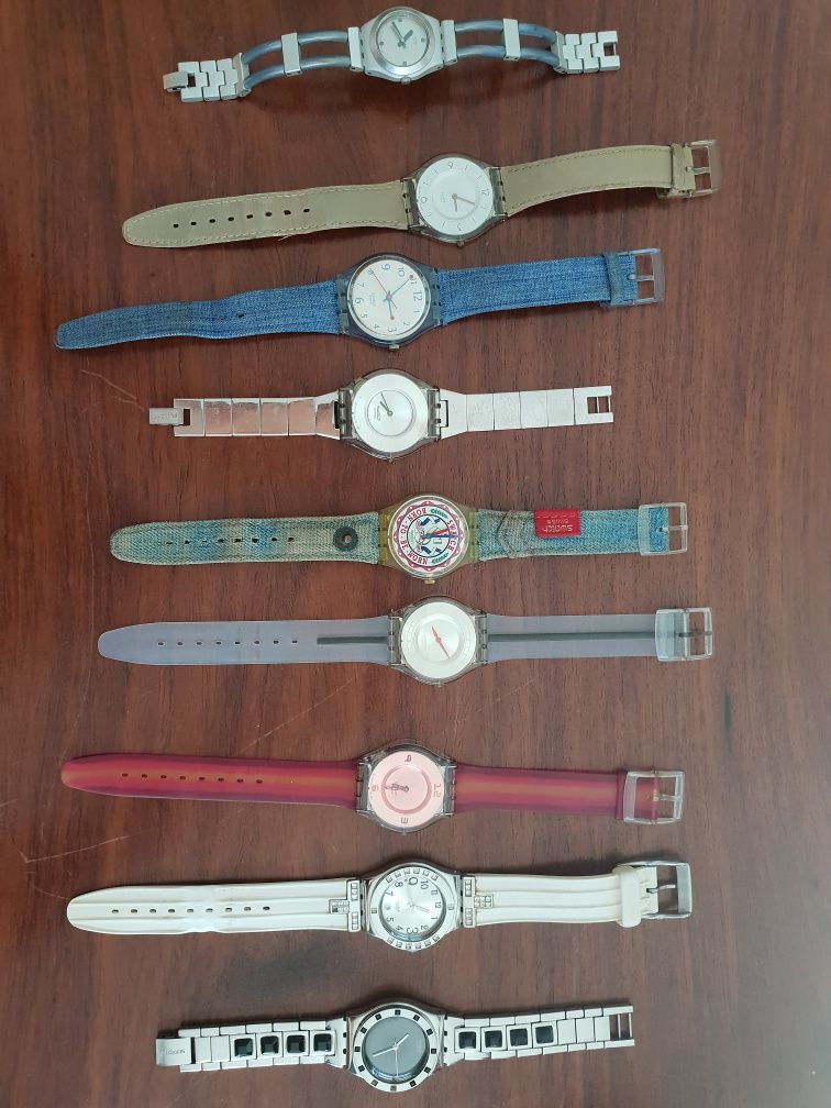 9 relógios Swatch