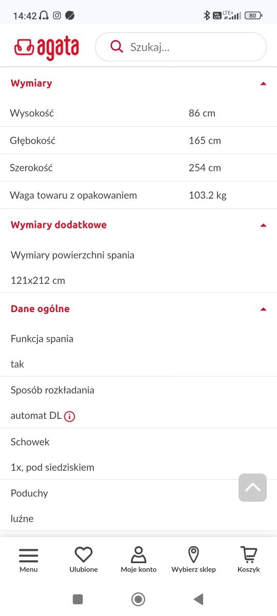 Narożnik Candy z funkcją spania