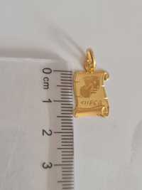 Medalha Papiro em ouro 19k