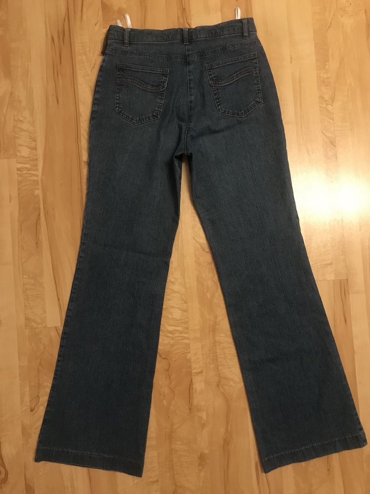 Niebieskie jeansy/dżinsy damskie Zaffiri rozm 38 long/ długie, dzwony