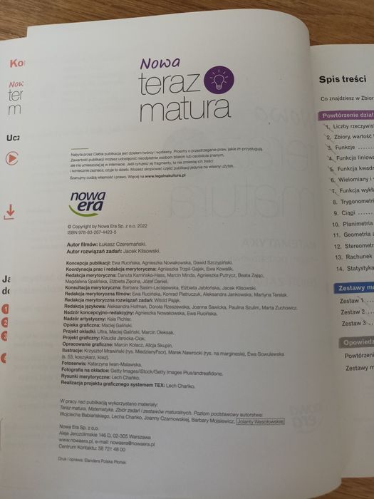 Matematyka zbiór zadań maturalnych nowa era poziom podstawowy