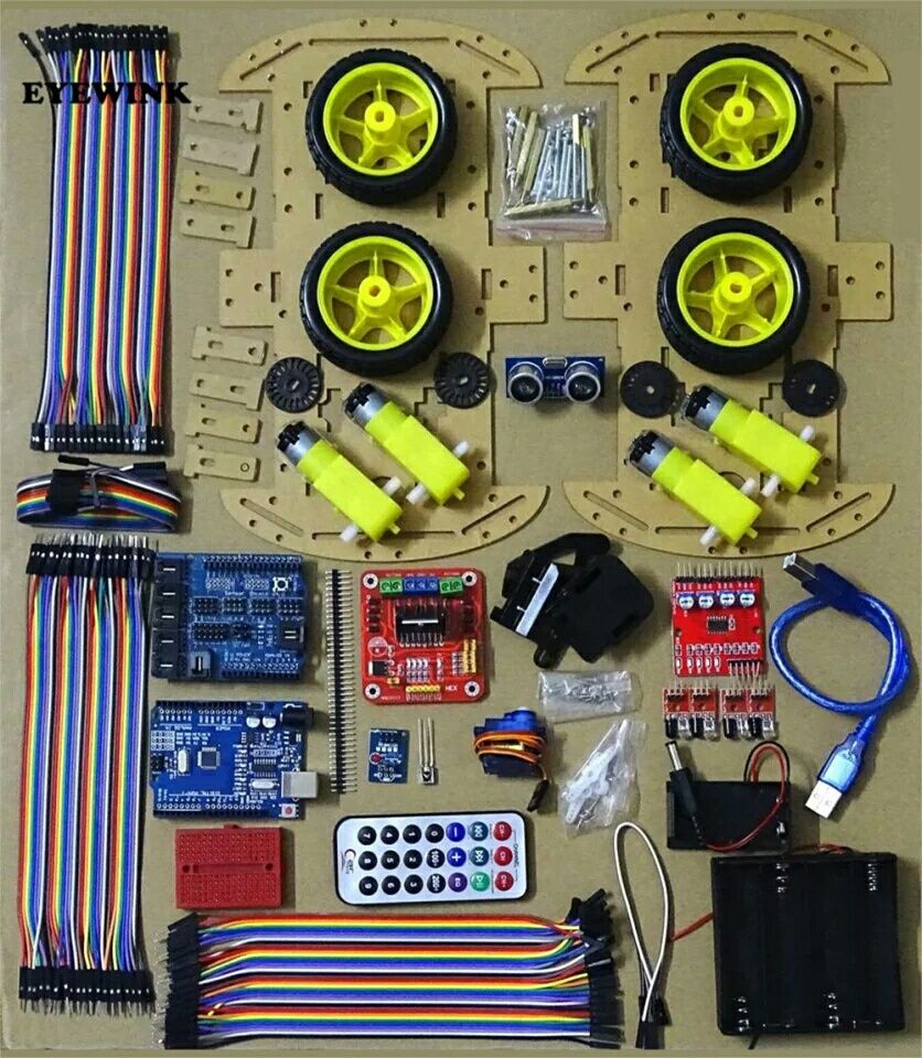 Робот Arduino 4WD UNO R3 Великий набір / конструктор
