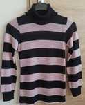 Sweter golf błyszczący