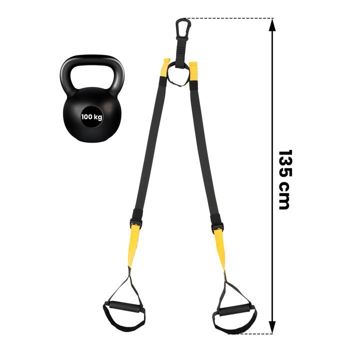Pasy Treningowe Trx Zestaw Ns-956 Czarno-Żółty