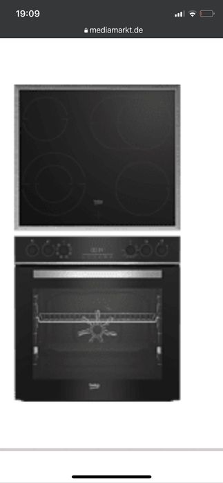 Комплект Веко склокерамічна поверхня+духовка