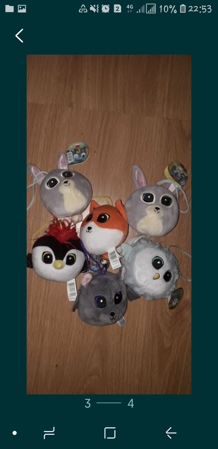 Peluches Bando do Mar do Bosque e Angry Birds