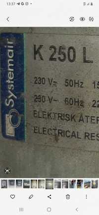 Продам канальный вентилятор systemair k250L