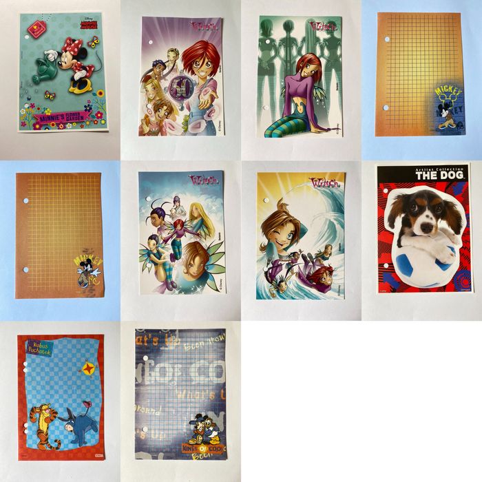 Karteczki, zestaw, 145 sztuk, różne, disney