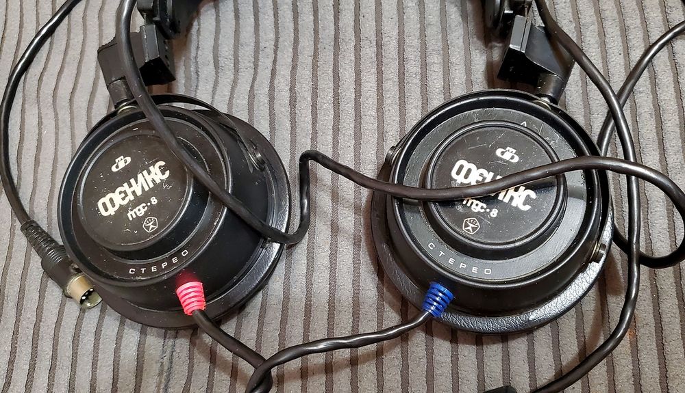 Наушники винтажные ТДС-8 Феникс производства 80х годов ссср