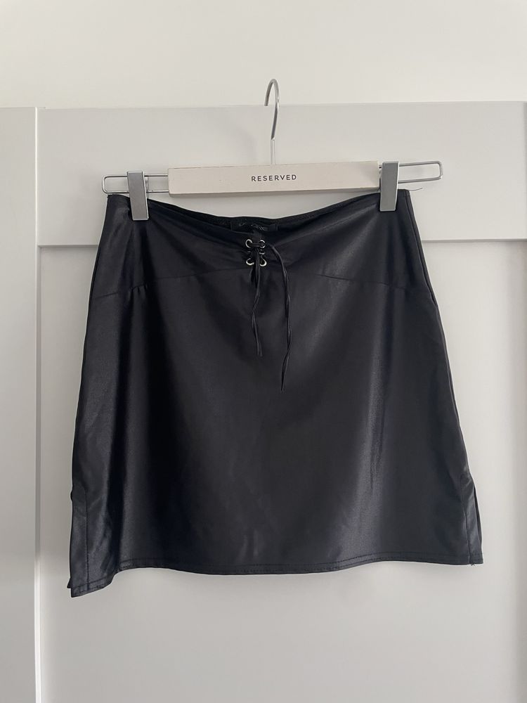 Czarna mini spódnica sexy S 36 M 38 na imprezę letnia obcisła