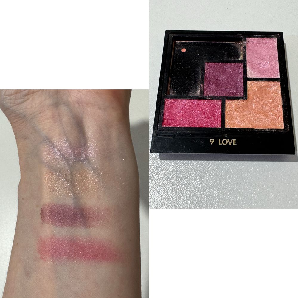 Палетки тіней від lancôme і clarins